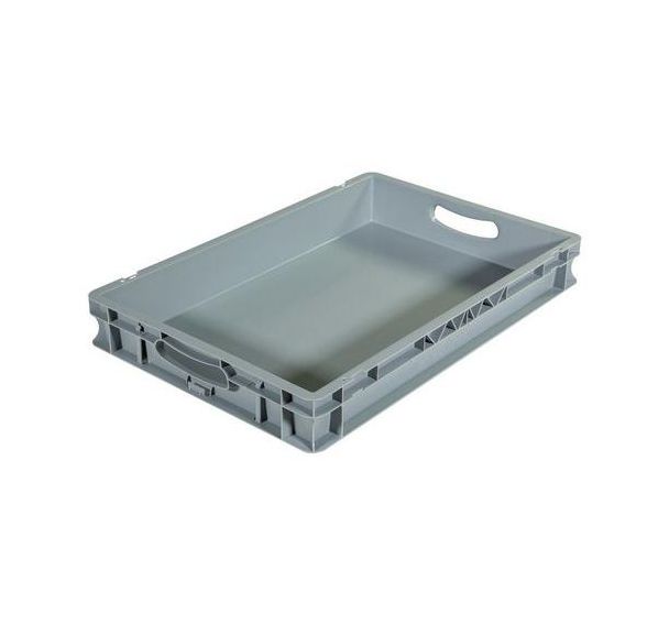 Bac palettisable norme europe - 600 x 400 mm - Gris - Novap
