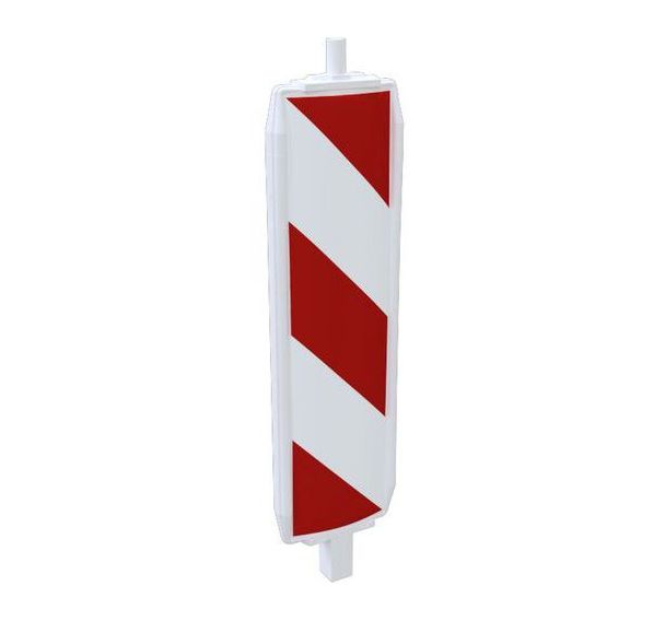 Balise plastique type 60 - Film classe 1 - Hachuré - Une face - Schake