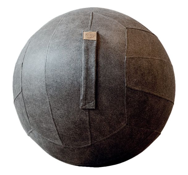 Balle d'assise déhoussable Céleste Retro - anthracite