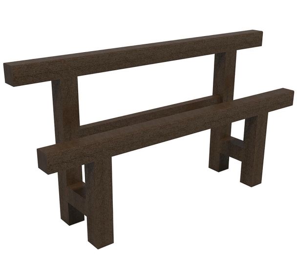 Banc Altitude plastique recyclé - Espace Urbain