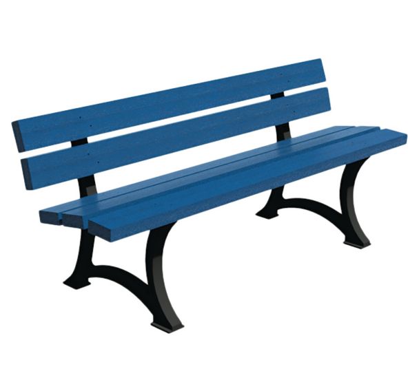 Banc City 180 cm lattes multicolores - Espace Urbain