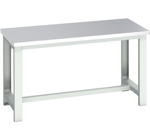 Banc Cubio acier inoxydable-1500x750x840mm-Bleu
