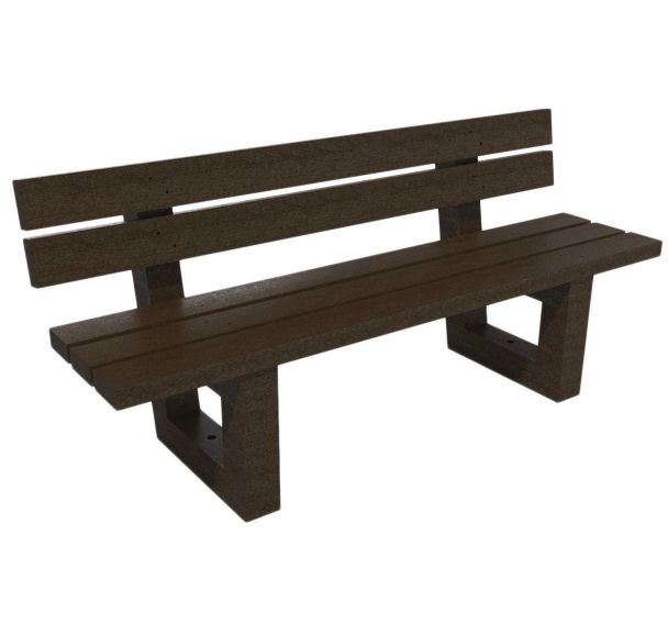 Banc Escapade plastique recyclé - Espace Urbain