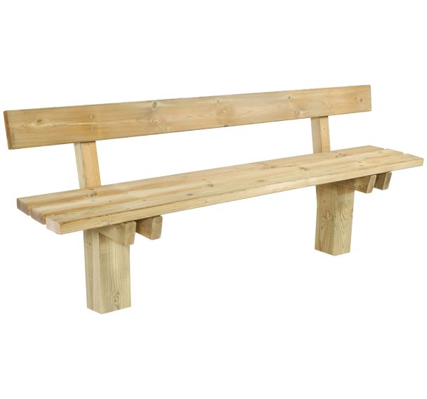 Banc Ouessant pin traité - Manutan Expert