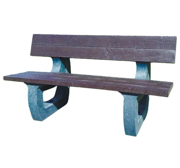 Banc Parc Eco plastique recyclé - Espace Urbain