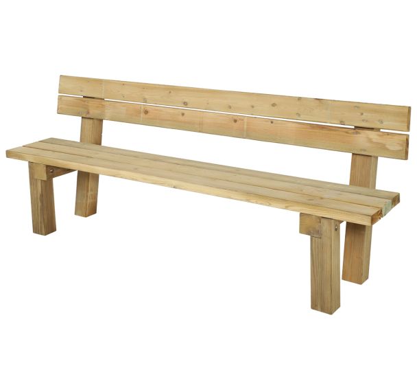 Banc Royan L 200 x 60 H 80 cm - pin traité