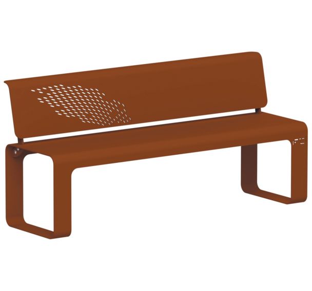Banc Zigzag 1,70 m acier - Tolerie Forezienne