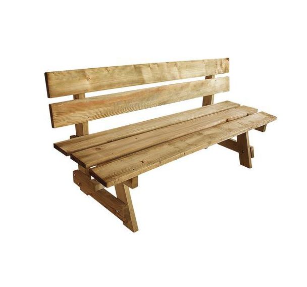 Banc bois nordique