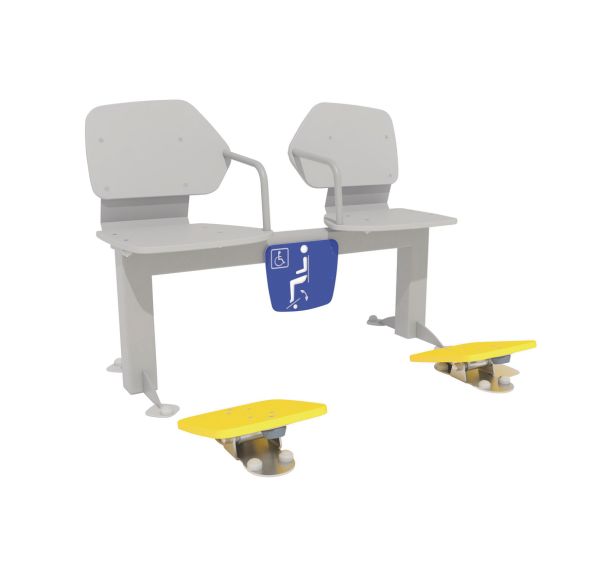 Banc double planche freeman