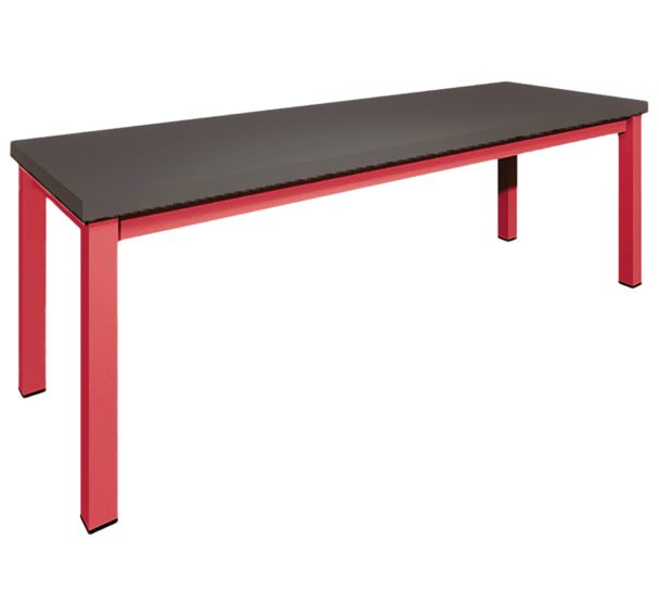Banc en T (non empilable)assise noire longueur 150cm - Vanerum