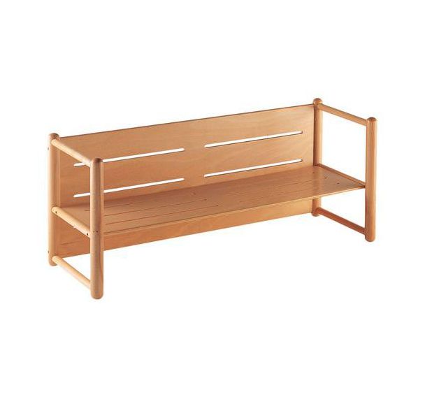 Banc résersible avec dossier en bois 87x31x36 H.