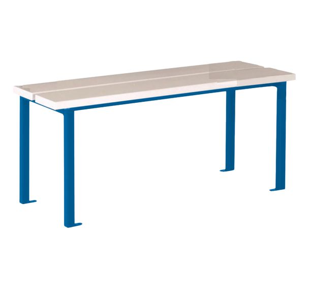 Banc simple lattes PVC longueur 1 2 mètres à l'unité
