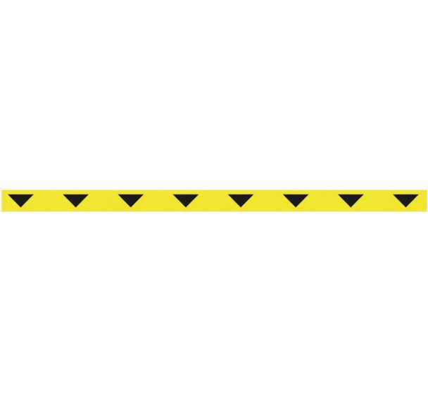 Bande adhésive de confidentialité avec flèches