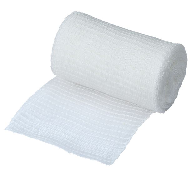 Lot 5 bandes gaze , format individuel, 10cm - Raffin