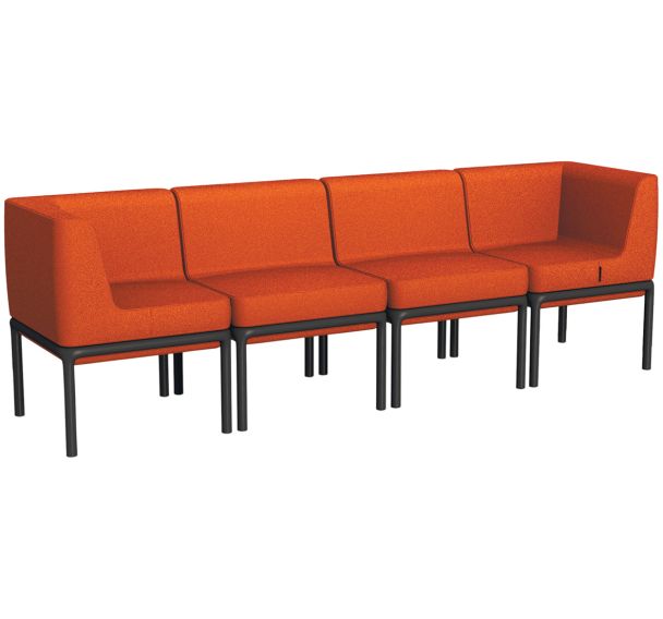 Banquette 4 places Lotua tissu 100% polyester _ - Sokoa