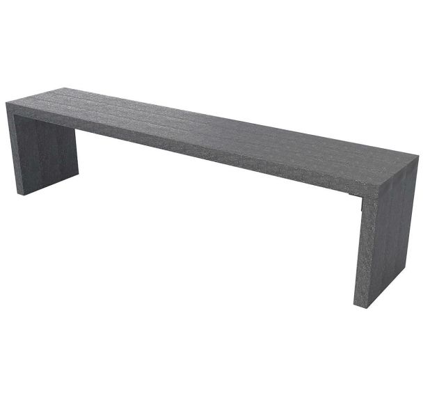 Banquette Arche plastique recyclé - Espace Urbain