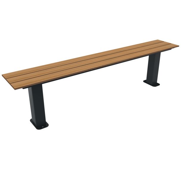 Banquette CANCALE 1.80 m lames bois/métal - Buton Design