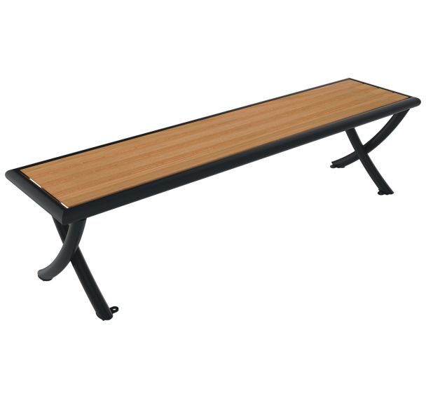 Banquette VENISE 1.80 m lames bois/métal - Buton Design
