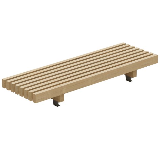 Banquette basse Modulam 2 pieds traité classe IV - Mobextan