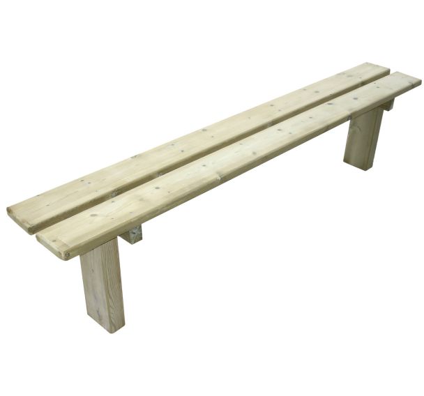 Banquette forestière tout bois 2 m
