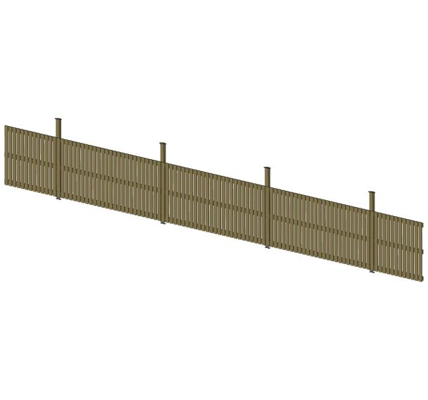 Bardage sur pan pergola renforcée/acier - Boisdexter