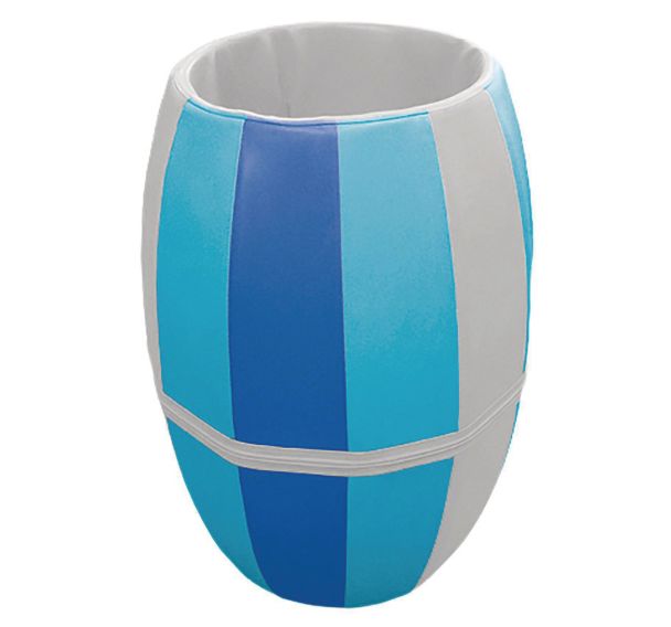 Baril mousse bleu-gris
