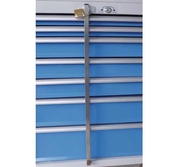Barre anti-effraction inox cadenassable - Anjou Tolerie