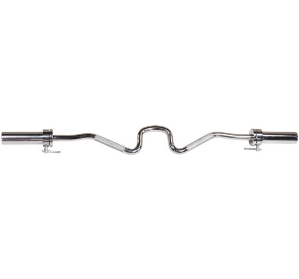 Barre super curl EZ olympique 120 cm Body Solid OB48 pour disques 51mm