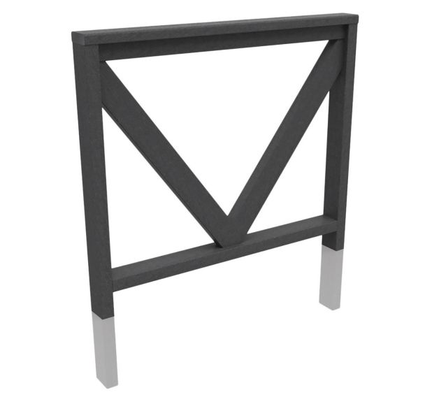 Barrière Canopée 120 cm à sceller plastique recyclé - Espace Urbain
