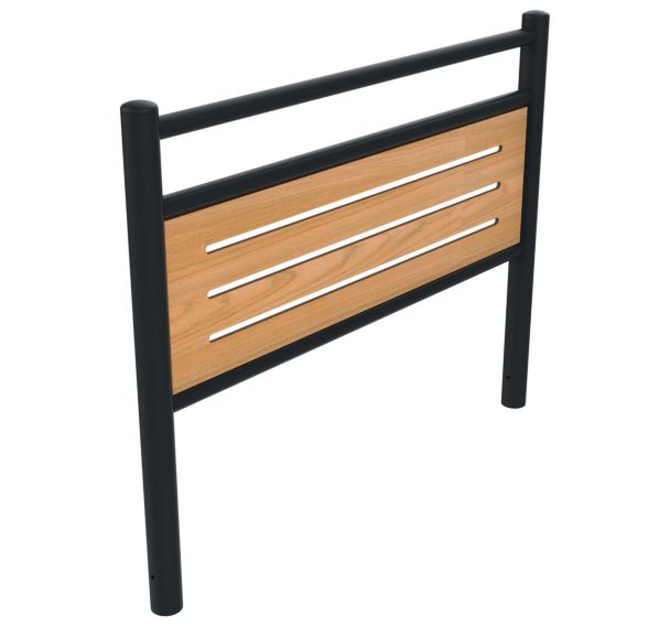Barrière HESI tête bombée bois ajouré/métal - Buton Design