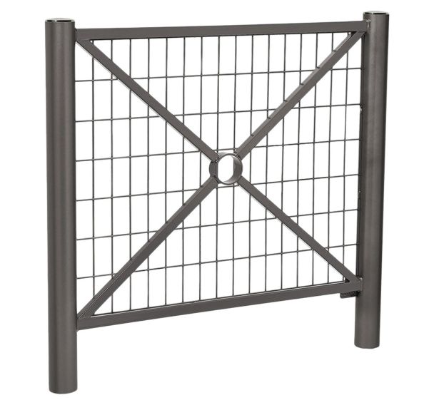 Barrière Province grillagée inox brossé - zinc - Procity