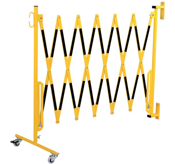 Barrière extensible sur roulettes et fixation murale - Dancop