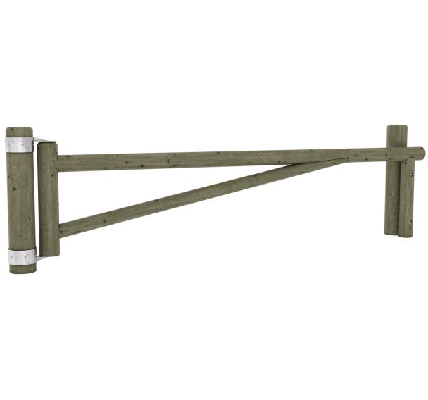 Barrière pivotante rondins passage 3 m - Mobextan
