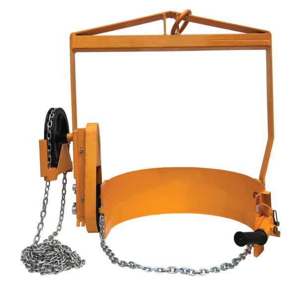 Basculeur de fûts avec réducteur - Force 360 kg - Pour palan ou pont roulant
