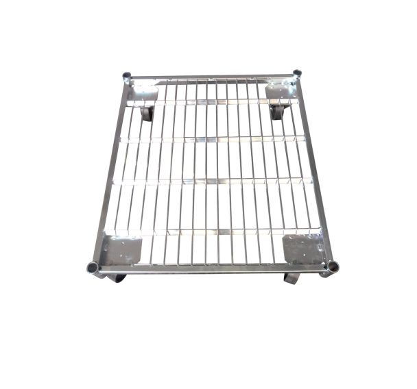 Base acier pour roll-conteneur force 500 kg