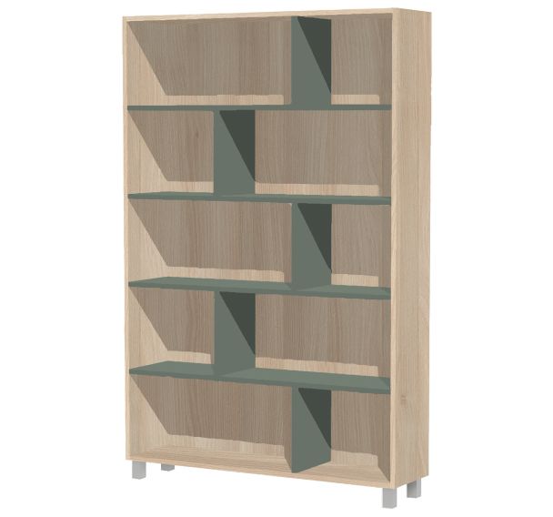 Bibliothèque sans porte Identité Largeur 120 cm - Manutan Expert