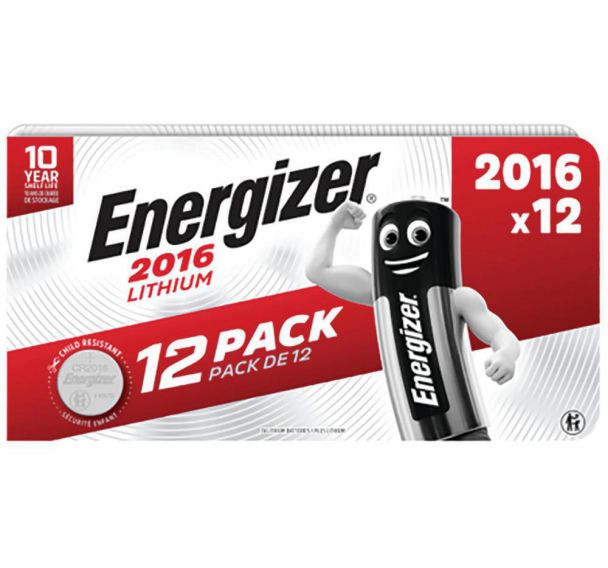 Blister de 12 piles bouton - Lithium - Energizer