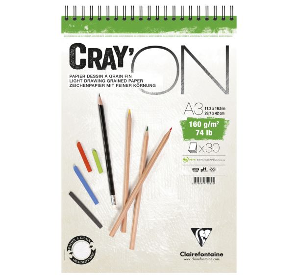 Bloc Cray'ON R.I. A3 30 feuilles 160g