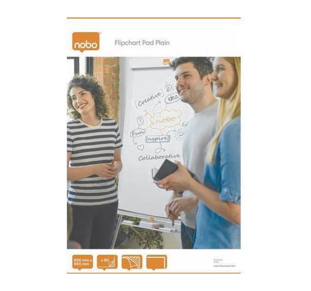 Bloc papier de 50 feuilles unies- 65 x 95,5 cm - Nobo