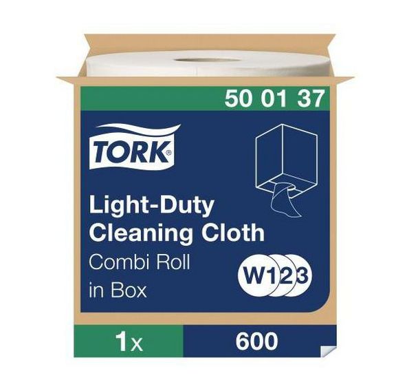 Bobine chiffons de nettoyage léger blancs W1/W2/W3 - Tork