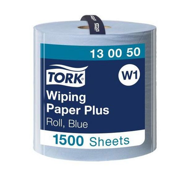 Bobine d'essuyage Tork Basic - 1500 formats Bleu