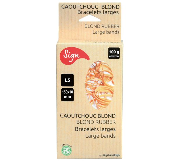 Boite de 100g de bracelets élastique largeur 10 mm Ø 150 mm