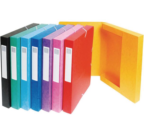Boite de classement exabox dos 25mm carte lustrée - a4