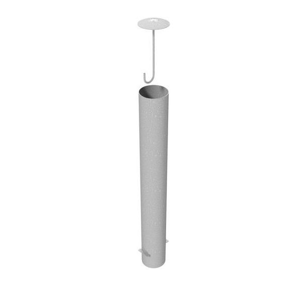 Borne tube stationnaire à bétonner avec ancrage béton-1200mm