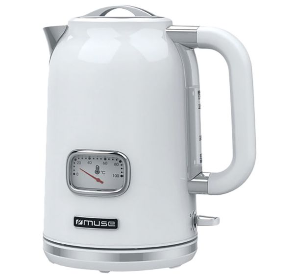 Bouilloire 1.7 L Blanc - Inox - MS030WS - Muse