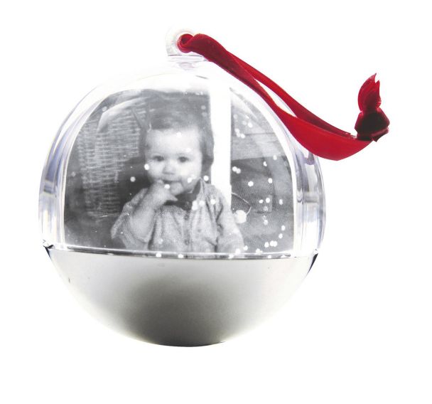 Boule à neige à suspendre 7x7x7cm (Lot de 6)
