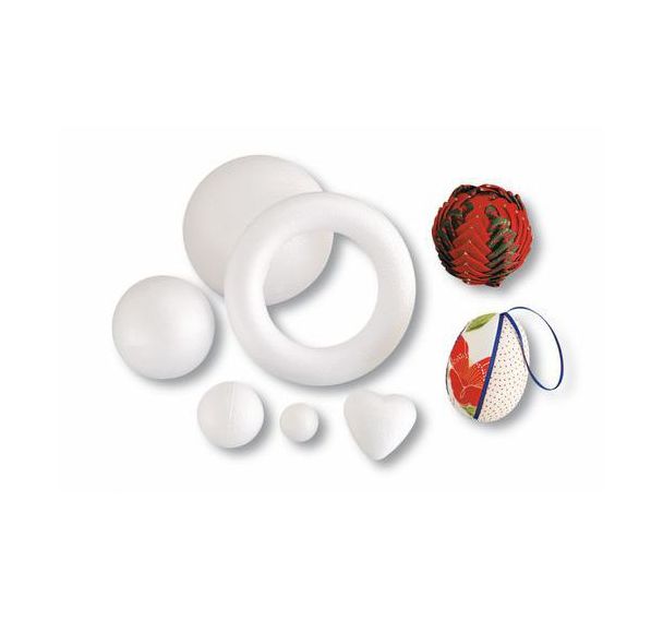 Boule styropor Ø 80 mm blanches (Sachet de 50)