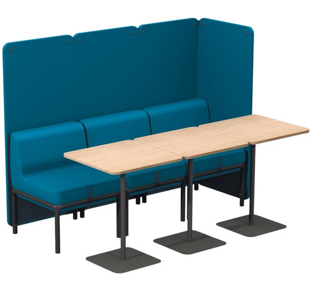 Box Lotua 3 chauffeuses tissu enduit PVC Ginkgo _ - Sokoa