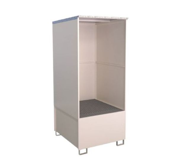 Box de rétention extérieur acier pour GRV - Sameto Technifil