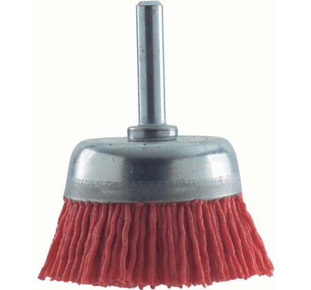 Brosse boisseau diamètre 75mm à fils nylon 1,1mm